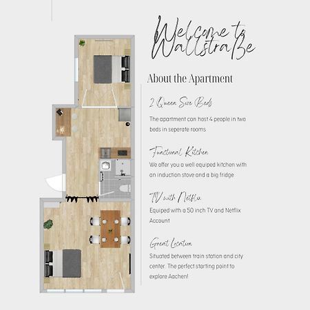 Apartmán Zentral * Stilvoll * Nahe Hbf * Netflix Aquisgrà Exteriér fotografie